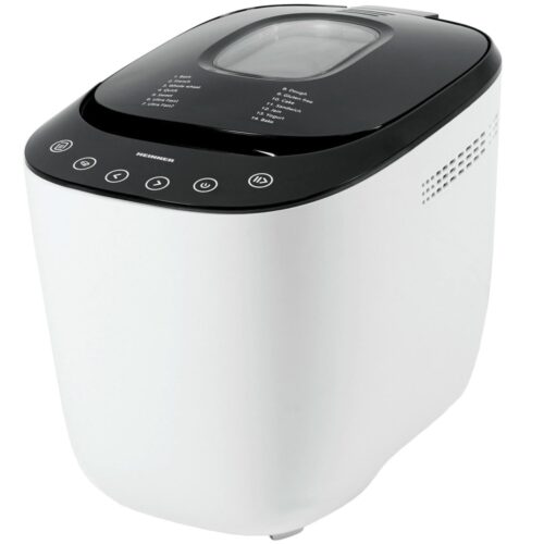 Хлебопекарна Heinner HBM-900WHBK, 14 програми, 3 степени на препичане, дигитален дисплей, 550W, вмecтимocт до 900g, бяла