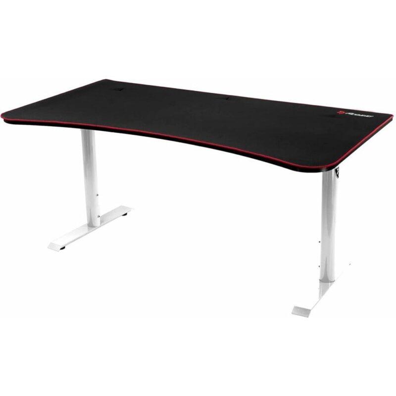 Компютърно бюро Arozzi Arena White, 160 x 82 x 81 cm, микрофибърно покритие, гейминг, черно-бяло Намаления и отстъпки ЧеренПетък 3