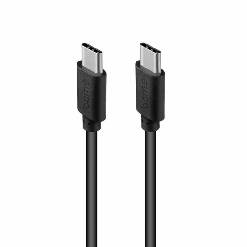 Кабел Acme CB1051, от USB-C(м) към USB-C(м), 1m, черен Намаления и отстъпки ЧеренПетък 3