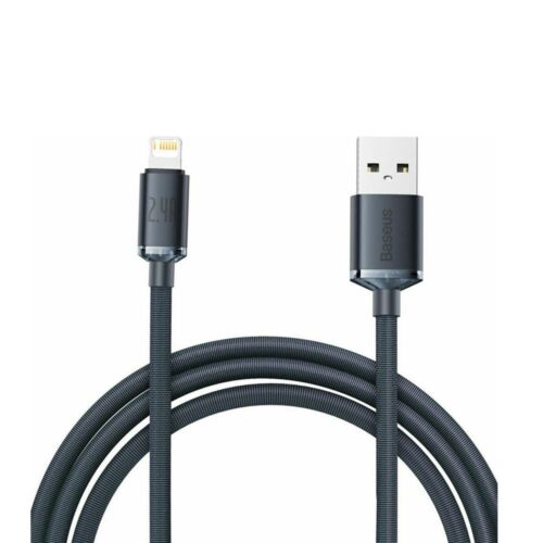 Кабел Baseus CAJY000101, от USB-A(м) към Lightning(м), 2 m, черен Намаления и отстъпки ЧеренПетък