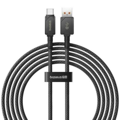 Кабел Baseus Unbreakable Series, от USB-A(м) към USB-C(м), 1m, 100W, черен