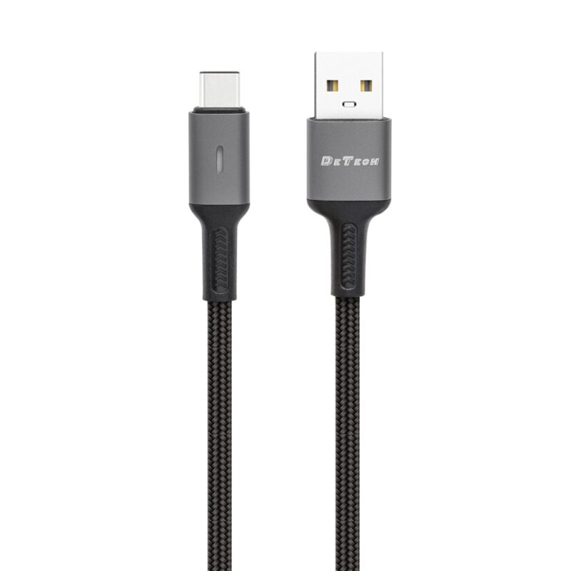 Кабел DeTech DE-C39C, от USB A(м) към USB C(м), 1m, черен Намаления и отстъпки ЧеренПетък 3