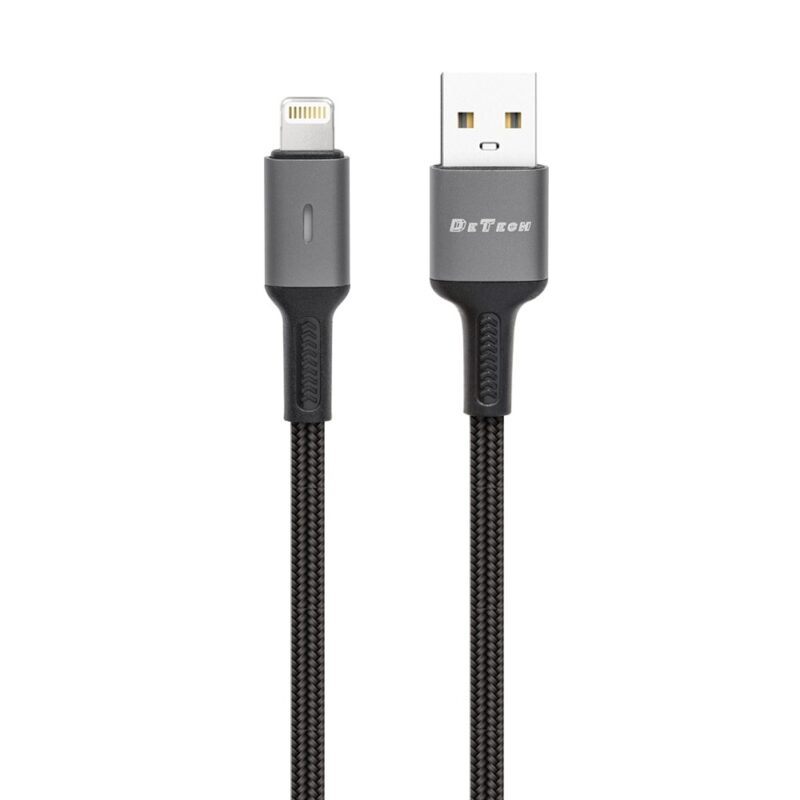 Кабел DeTech DE-C39i, от USB A(м) към Lightning(м), 1m, черен Намаления и отстъпки ЧеренПетък 3