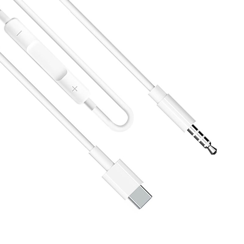 Аудио кабел Earldom ET-AUX41, от 1x AUX(м) към 1x USB-C(м), 1m, бял Намаления и отстъпки ЧеренПетък 3