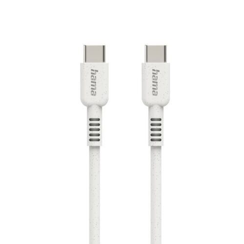 Кабел Hama 187282, от USB-C(м) към USB-C(м), 1m, бял Намаления и отстъпки ЧеренПетък
