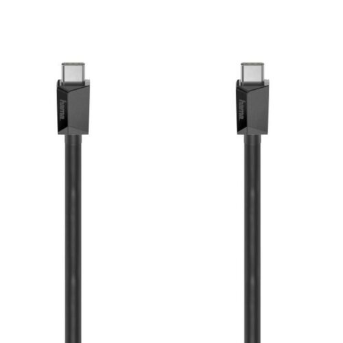 Кабел Hama 200787, от USB-C(м) към USB-C(м), 2m, 100W, черен Намаления и отстъпки ЧеренПетък