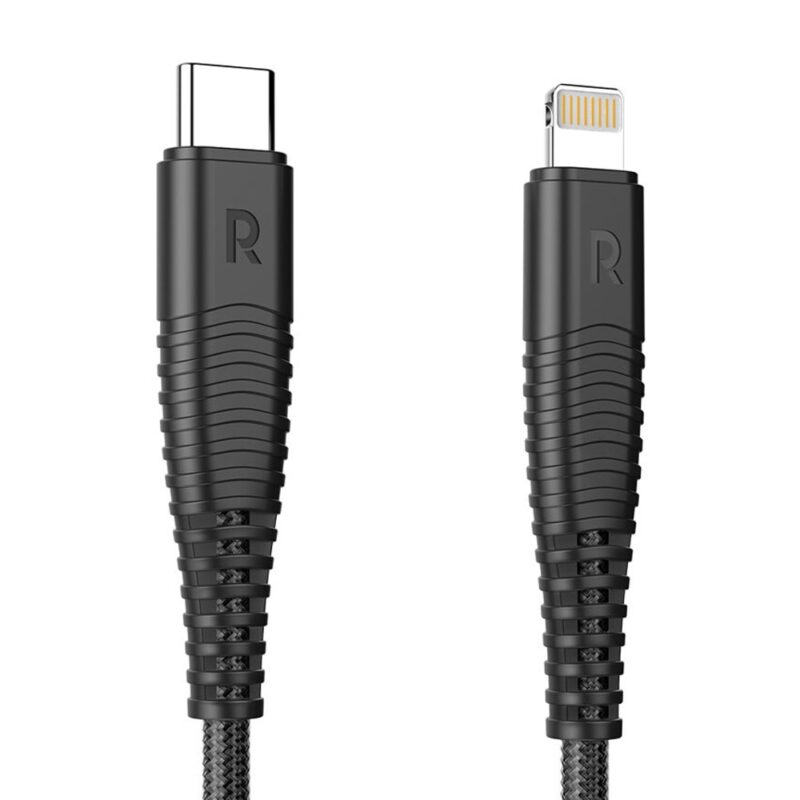 Кабел RAVPower, от USB C(м) към Lightning, 1m, черен Намаления и отстъпки ЧеренПетък 3