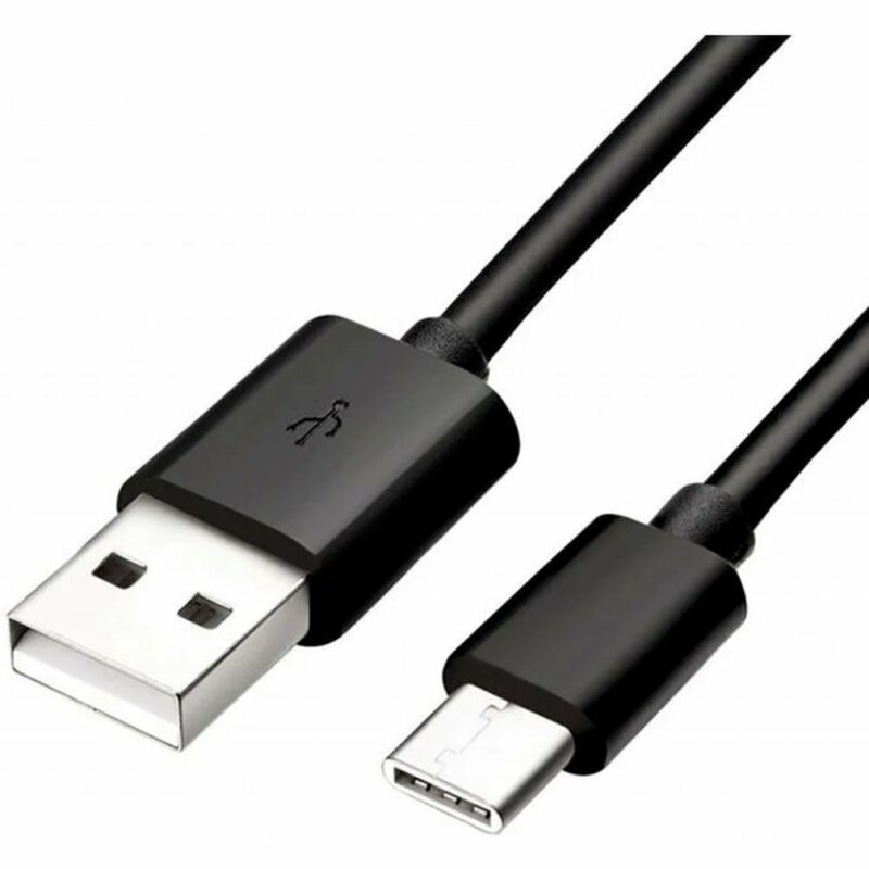Кабел Samsung RT-DLC-C215-BW, от USB A(м) към USB C(м), 1.5m, черен, bulk Намаления и отстъпки ЧеренПетък 3
