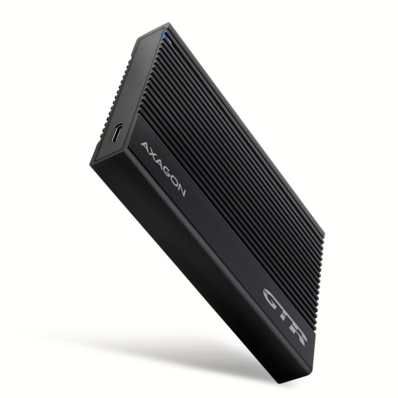 Кутия 2.5″ (6.35 cm) AXAGON EE25-GTR, за 2.5″(6.35cm) SSD/HDD, USB Type-C 3.2 Gen 2, черна Намаления и отстъпки ЧеренПетък 3