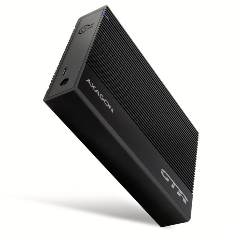 Кутия 2.5″ (6.35 cm) AXAGON EE35-GTR, за 3.5″(8.89cm) HDD, USB Type-C 3.2 Gen 2, черна Намаления и отстъпки ЧеренПетък 3
