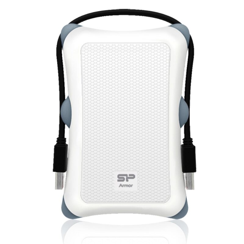 Кутия 2.5″ (6.35cm), Silicon Power Armor A30, за 2.5″ (6.35cm) HDD/SSD, SATA 6Gb/s, USB 3.2 Gen 1, бяла Намаления и отстъпки ЧеренПетък 3