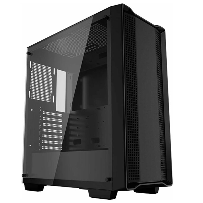 Кутия DeepCool CC560 Limited, ATX/mATX/Mini-ITX, 1x USB 3.0, 1x USB 2.0, с прозорец, черна, без захранване Намаления и отстъпки ЧеренПетък 3
