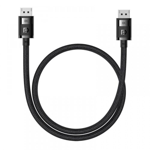 Кабел Baseus B00633706111-01, DisplayPort(м) към DisplayPort(м), 1.5m, черен, 8K@60Hz Намаления и отстъпки ЧеренПетък