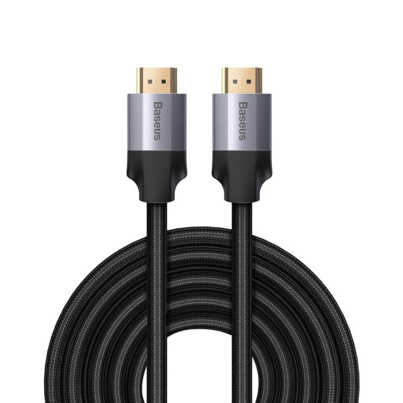 Кабел Baseus Enjoyment Series 4K HDMI Male To HDMI Male Cable (CAKSX-E0G), от HDMI(м) към HDMI(м), 5m, тъмносив Намаления и отстъпки ЧеренПетък 3