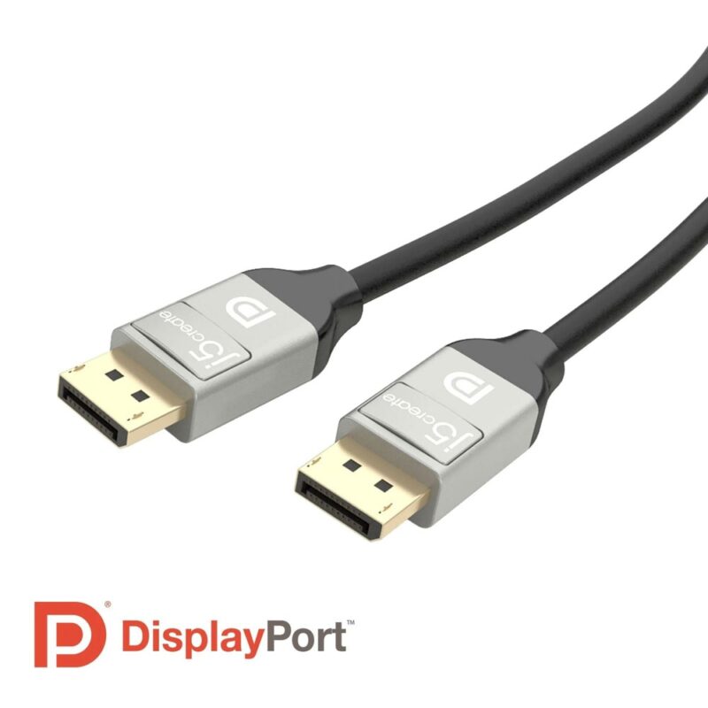 Кабел j5create JDC42-2N, от DisplayPort(м) към DisplayPort(м), 1.8m, 4К@60Hz, черен Намаления и отстъпки ЧеренПетък 3