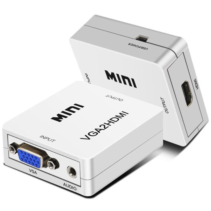 Конвертор 2523454554, от VGA(ж) към HDMI(ж), бяло Намаления и отстъпки ЧеренПетък 3