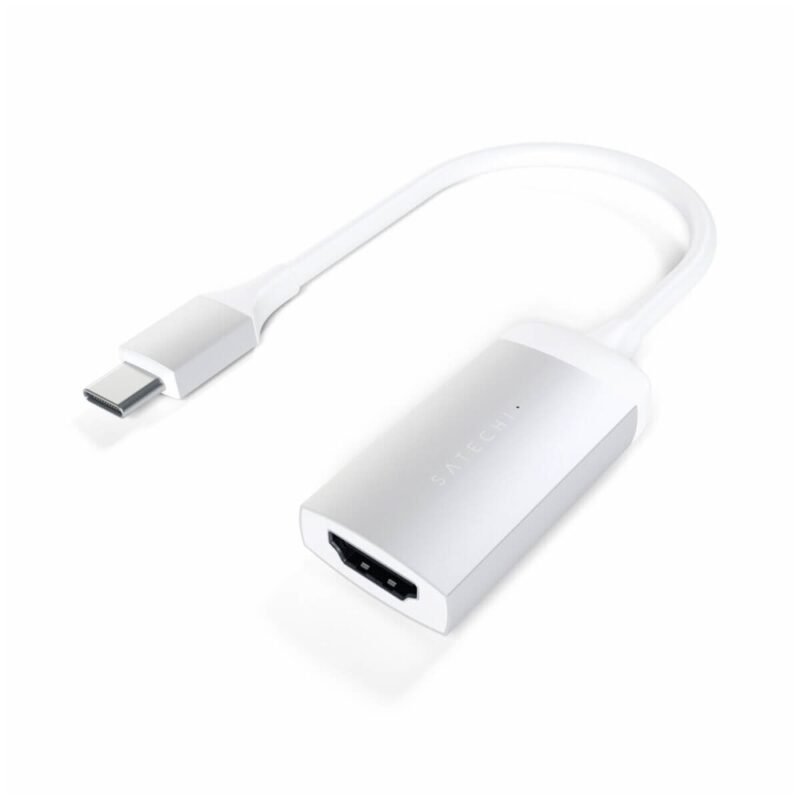 Адаптер Satechi Aluminum 4K (ST-TC4KHAS), 1x USB-C(м) към 1x HDMI(ж), 4K, сребрист Намаления и отстъпки ЧеренПетък 3