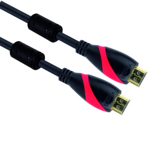 Кабел VCom CG525D, HDMI(м) към HDMI(м), 20м, черен, v1.4, позлатени накрайници, феритен Намаления и отстъпки ЧеренПетък