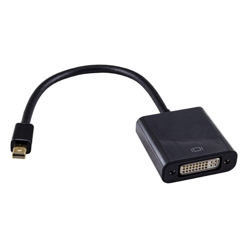 Адаптер VCom CG612B, от Mini DisplayPort(м) към DVI(ж), 0.2m, черен Намаления и отстъпки ЧеренПетък 3