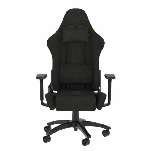 Геймърски стол Corsair TC100, до 120 kg, Class 4 газов амортисьор, 2D регулируеми подлакътници, черен