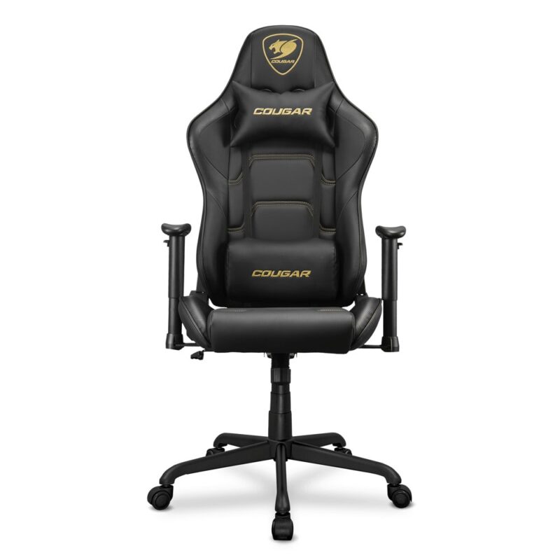 Геймърски стол Cougar Armor Elite Royal, до 120 kg, Class 4 газов амортисьор, 2D регулируеми подлакътници, PVC кожа, черен Намаления и отстъпки ЧеренПетък 3