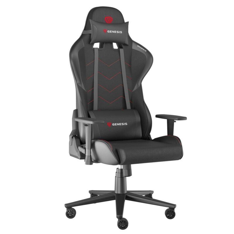 Геймърски стол Genesis NITRO 550 G2 Black, до 150кг., еко кожа, газов амортисьор клас 4, метална основа, черен Намаления и отстъпки ЧеренПетък 2
