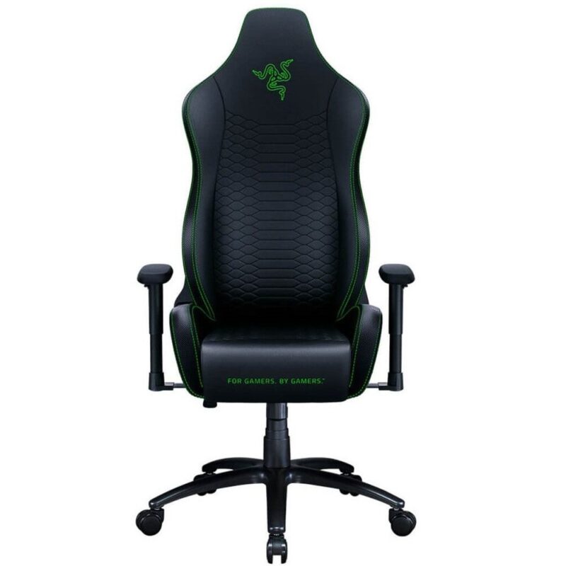 Геймърски стол Razer Iskur X, XL (RZ38-03960100-R3G1), до 180kg, еко кожа, регулируеми подлакътници, коригиране височина, черен/зелен Намаления и отстъпки ЧеренПетък 3