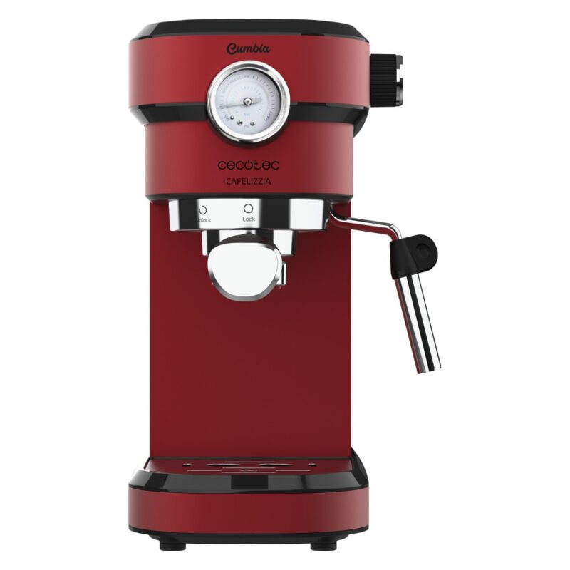 Кафемашина еспресо Cecotec Cafelizzia 790 Shiny Pro, 1350W, 20 bar, червена Намаления и отстъпки ЧеренПетък 3