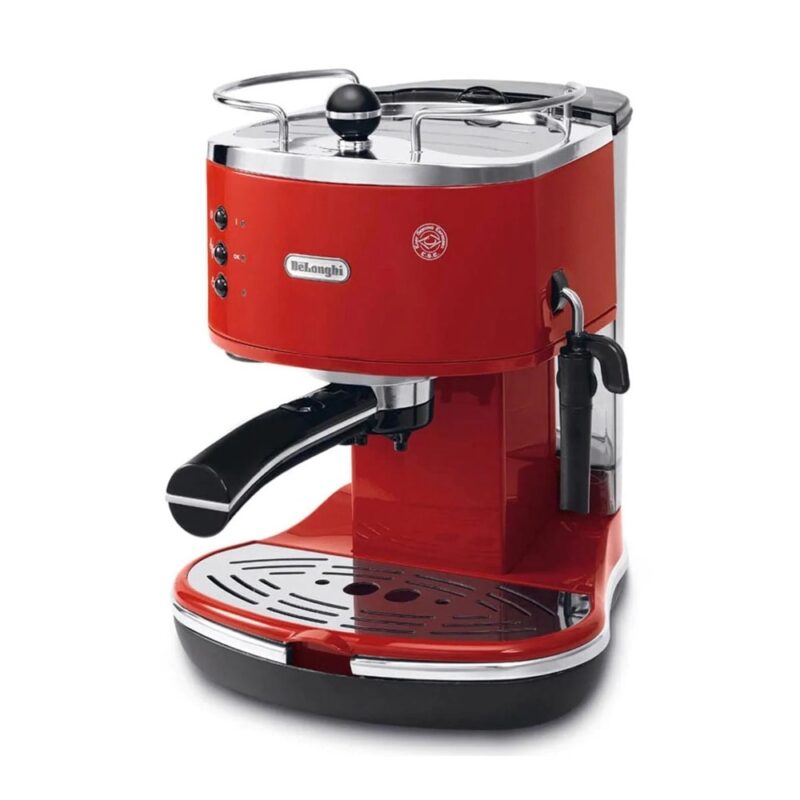 Кафемашина еспресо DeLonghi ECO311.R, 1100W, 15 bar, поддържа E.S.E дози, червена Намаления и отстъпки ЧеренПетък 3