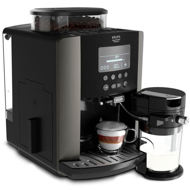 Кафеавтомат Krups Arabica, 1450W, 15 bar, 1.7 l обем на резервоара за вода, черен Намаления и отстъпки ЧеренПетък 3
