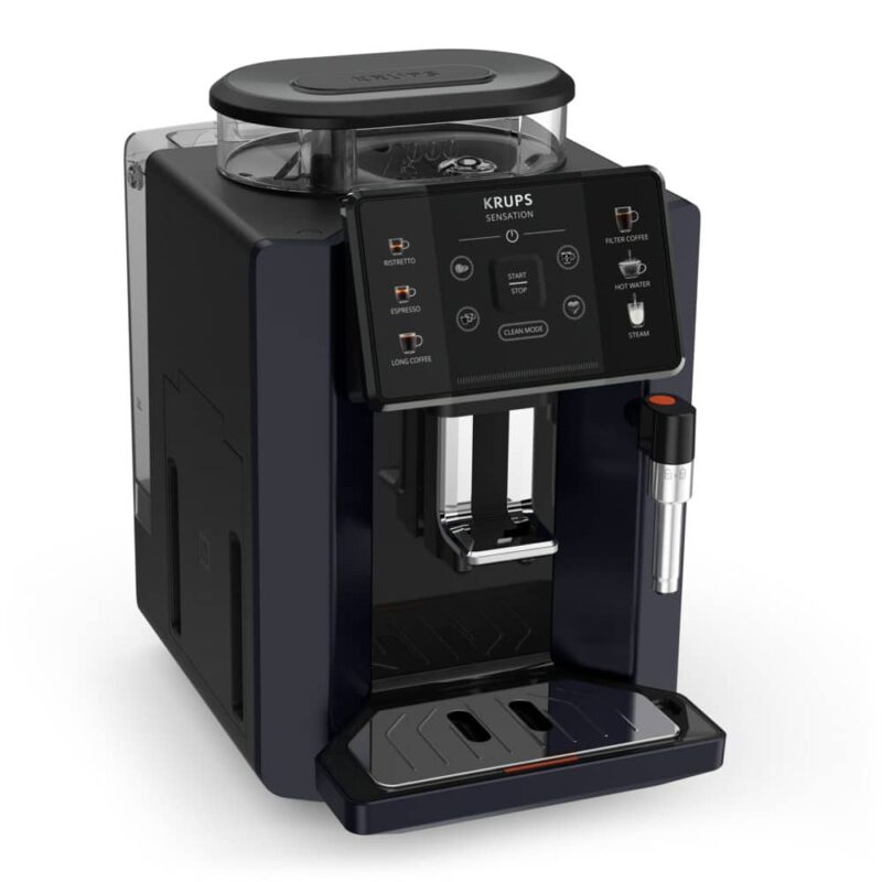 Кафеавтомат Krups Sensation EA910B10, 1450W, 15 bar, 3 настройки на температурата, 1.7л. резервоар, LCD екран, черен Намаления и отстъпки ЧеренПетък 3