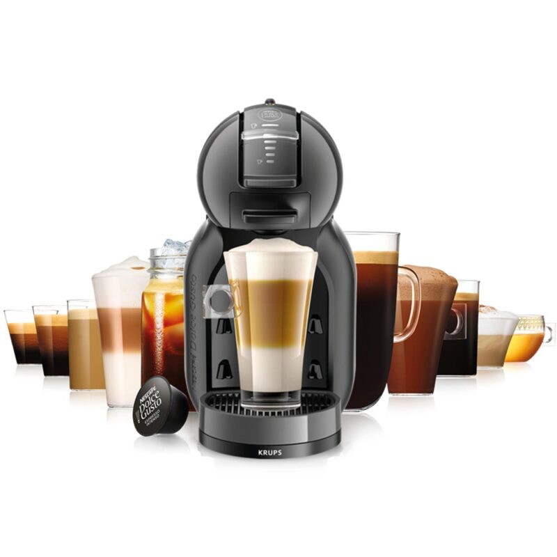 Кафемашина на капсули Krups Nescafe Dolce Gusto Mini Me, 1500W, 15 bar, 0.8 l. обем на резервоара за вода, черна Намаления и отстъпки ЧеренПетък 3