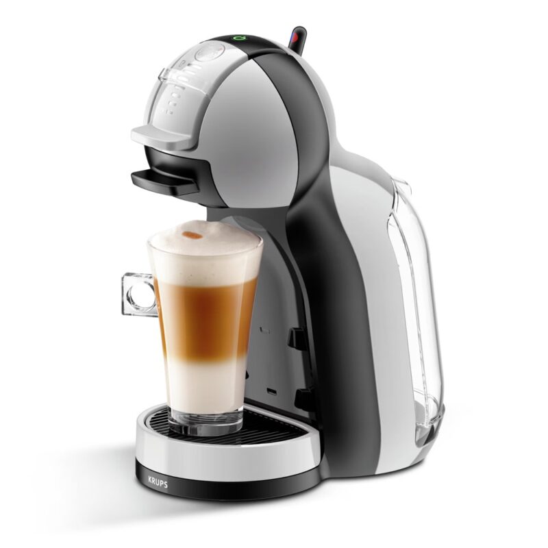 Кафемашина на капсули Krups Nescafe Dolce Gusto Mini Me, 1500W, 15 bar, 0.8 l. обем на резервоара за вода, черно-сива Намаления и отстъпки ЧеренПетък 3