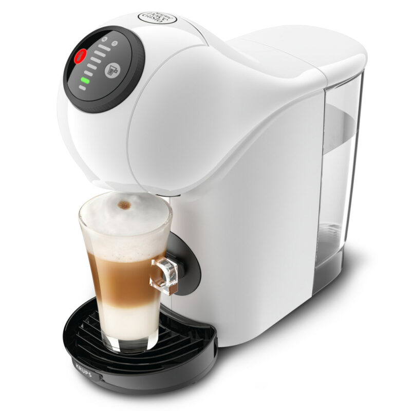 Кафемашина на капсули Krups Nescafe Dolce Gusto Genio S, 1500W, 15 bar, 0.8 l. обем на резервоара за вода, бяла Намаления и отстъпки ЧеренПетък 3