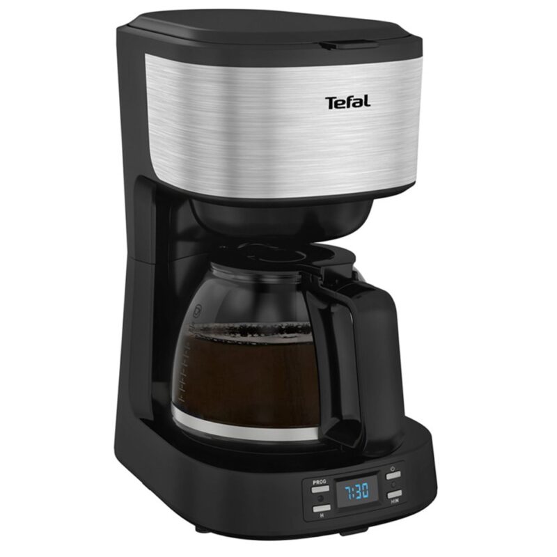Кафемашина с кана Tefal EquInox CM520D10, 900W, 15bar, 1.2 л. обем на резервоара за вода, до 12 чаши, черен Намаления и отстъпки ЧеренПетък 3