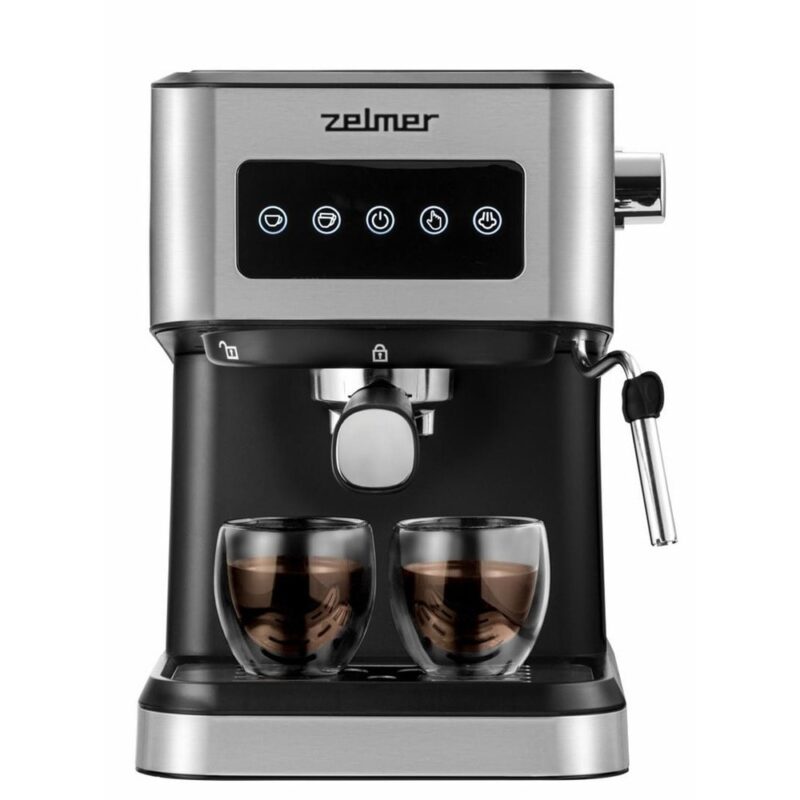 Кафемашина еспресо Zelmer ZCM6255 Milano, 1050W, 20 bar, дюза за пара, черна Намаления и отстъпки ЧеренПетък 3