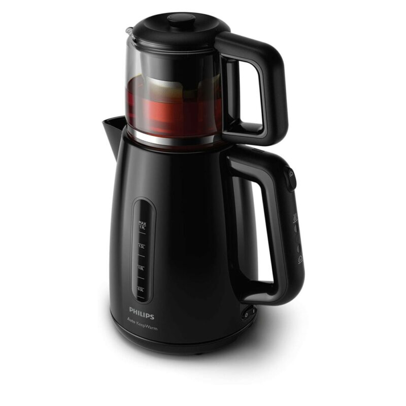 Чайник Philips HD7301/00, вместимост 1.9 l, неръждаема стомана, филтър против накип, черен Намаления и отстъпки ЧеренПетък 3