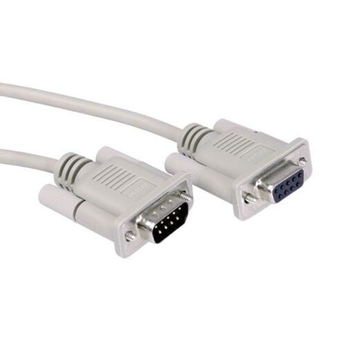 Кабел ROLINE 11.01.6260, oт RS-232 9-pin(м) към RS-232 9-pin(ж), 6.0m, бял