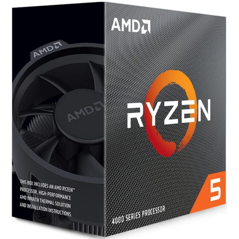 Процесор AMD Ryzen 5 4600G, шестядрен (3.7/4.2 GHz, 8MB Cache, 1900MHz графична честота, AM4) Box, с охлаждане Намаления и отстъпки ЧеренПетък 3