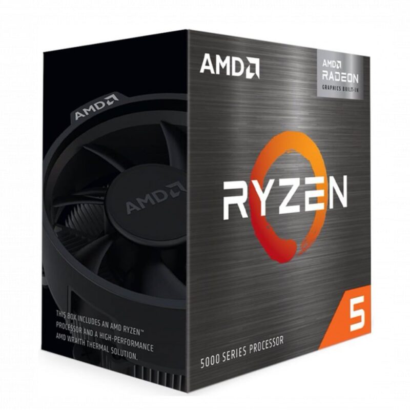 Процесор AMD Ryzen 5 5600G, шестядрен (3.9/4.4 GHz, 16MB Cache, 1900MHz графична честота, AM4) Box, с охлаждане Намаления и отстъпки ЧеренПетък 2