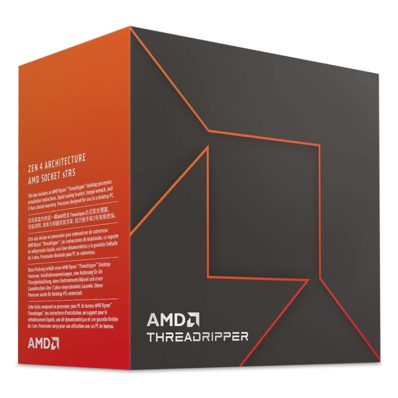 Процесор AMD Ryzen Threadripper 7970X, тридесет и двеядрен (4.0/5.3GHz, 128MB Cache, sTR5), BOX, без охлаждане Намаления и отстъпки ЧеренПетък 3
