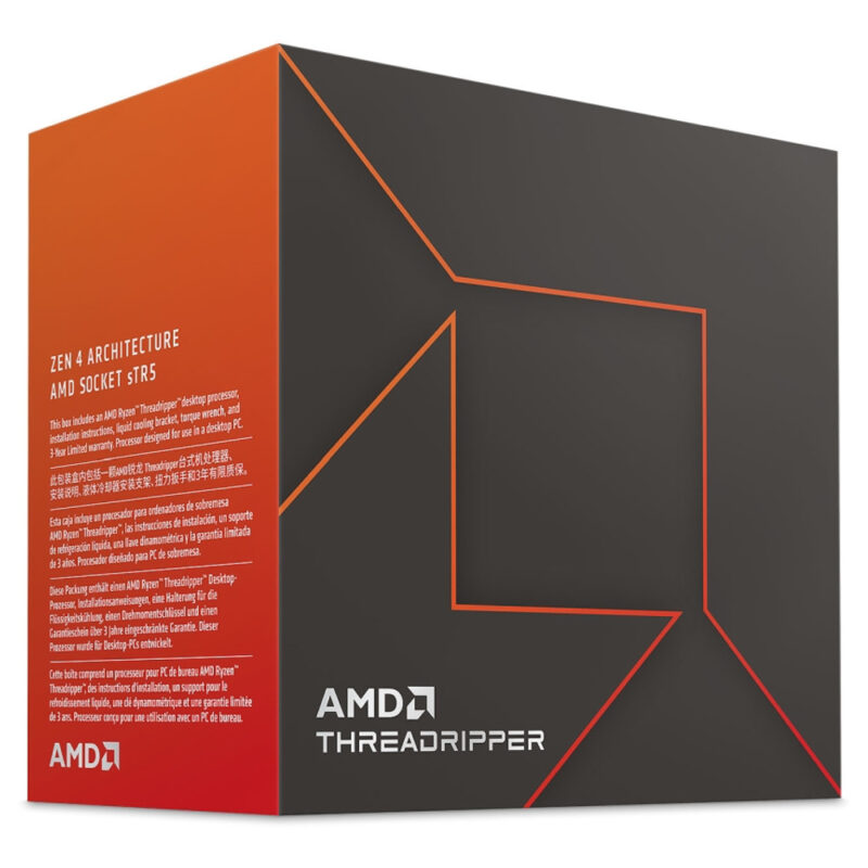 Процесор AMD Ryzen Threadripper 7960X, двадесет и четириядрен (4.2/5.3GHz, 128MB Cache, sTR5), BOX, без охлаждане Намаления и отстъпки ЧеренПетък 3