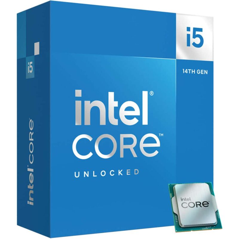 Процесор Intel Core i5-14600KF, четиринадесетядрен (3.5/5.3GHz, 24MB Cache, LGA1700), BOX, без охлаждане Намаления и отстъпки ЧеренПетък 3