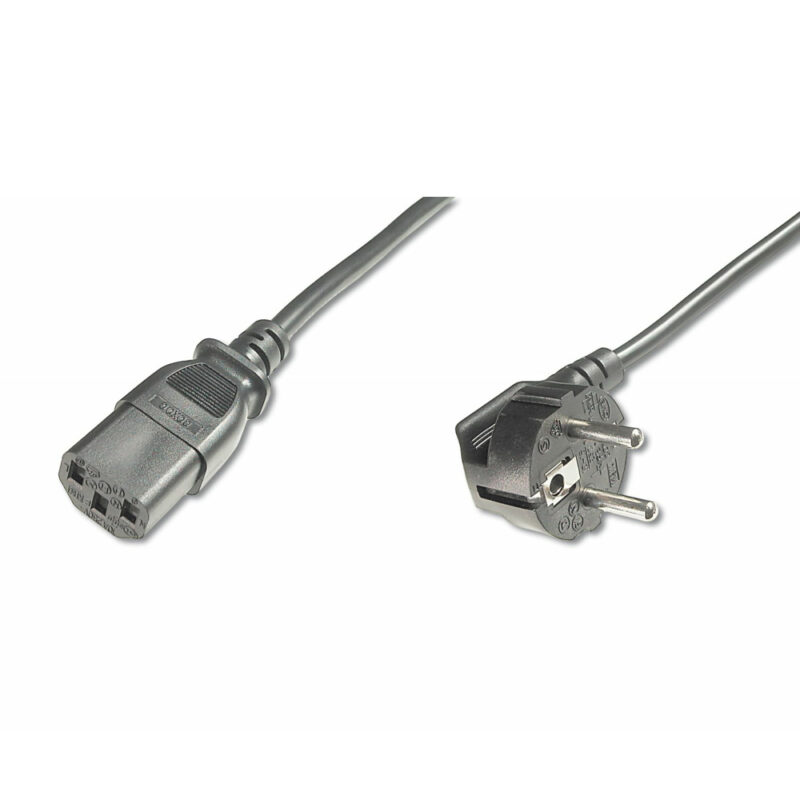 Захранващ кабел Assmann AK-440100-018-S, от Schuko(м) към IEC C13(ж), 2.5m, черен Намаления и отстъпки ЧеренПетък 3