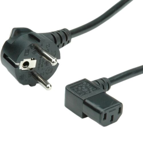 Захранващ кабел Roline S2307, от Schuko(м) към IEC C13(ж), 1.8m, черен