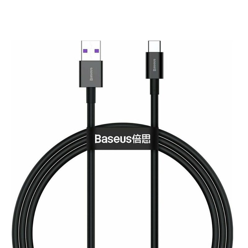 Кабел Baseus CATYS-01, от USB-A(м) към USB-C(м), 1m, черен Намаления и отстъпки ЧеренПетък 2