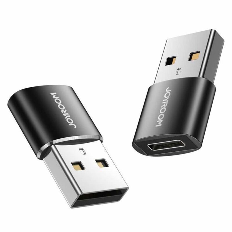 Преходник Joyroom S-H152, от USB-A (м) към USB-C (ж), черен Намаления и отстъпки ЧеренПетък 3