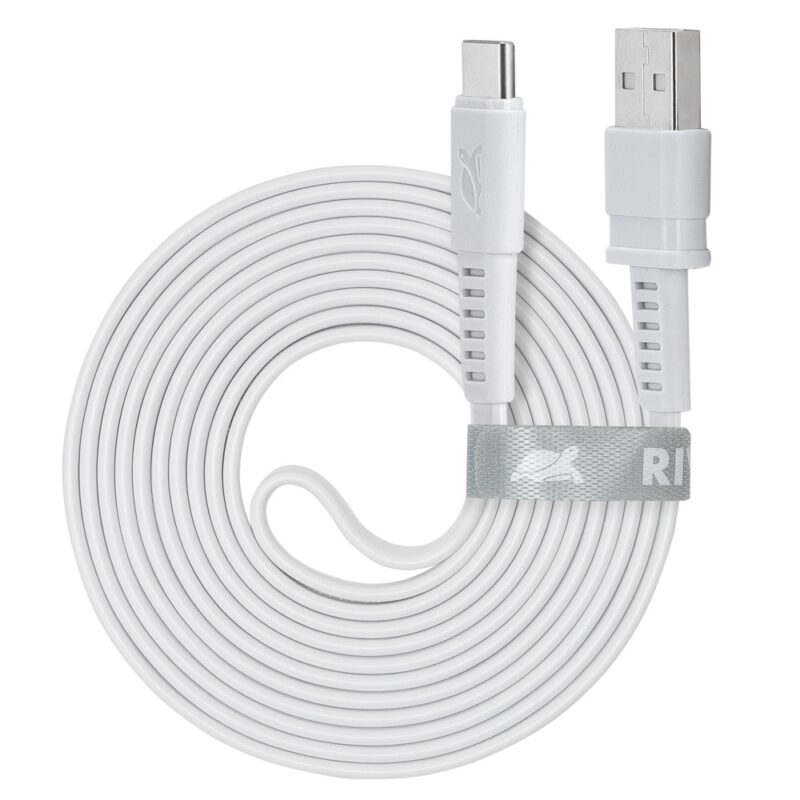 Кабел Rivacase PS6002WT21, от USB A(м) към USB C(м), 2.1m, бял Намаления и отстъпки ЧеренПетък 3