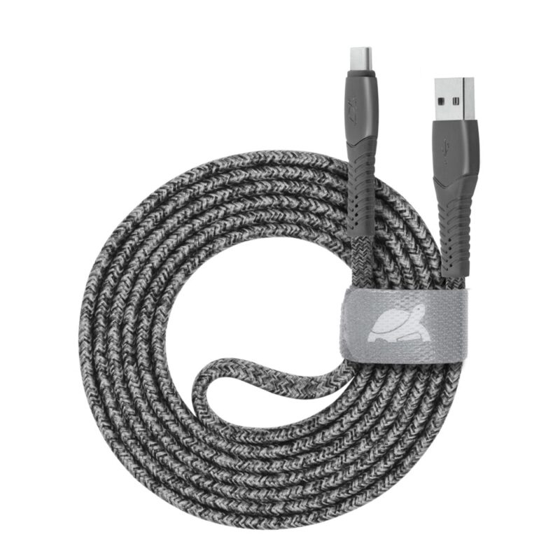 Кабел Rivacase PS6102GR12, от USB A(м) към USB C(м), 1.2m, сив Намаления и отстъпки ЧеренПетък 3