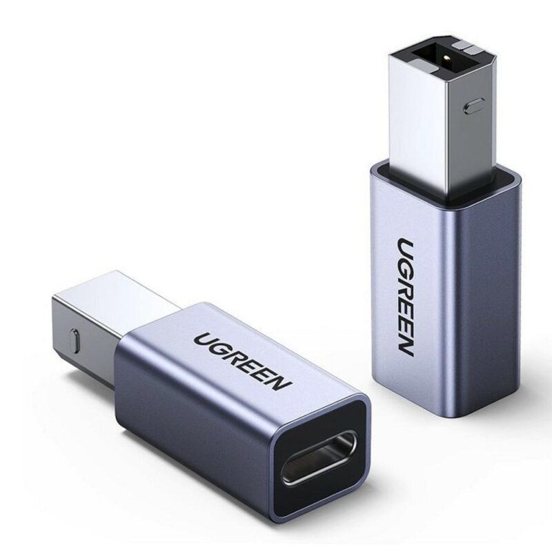 Преходник Ugreen 20120, от USB-B(м) към USB-C(ж), тъмносив Намаления и отстъпки ЧеренПетък 3